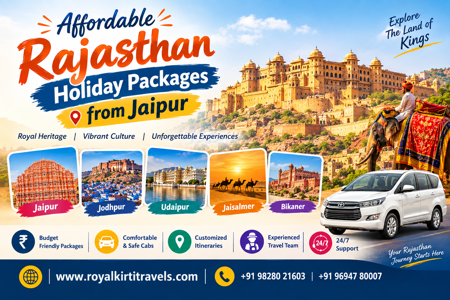 Affordable Rajasthan Holiday Packages from Jaipur