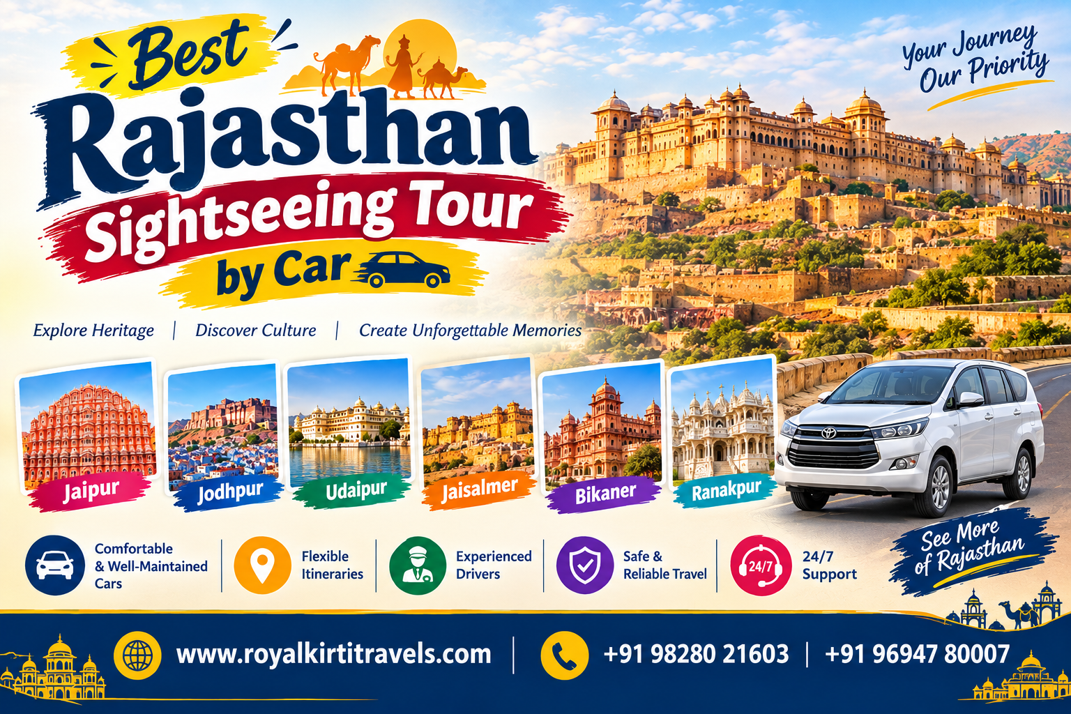 Best Rajasthan Sightseeing Tour by Car