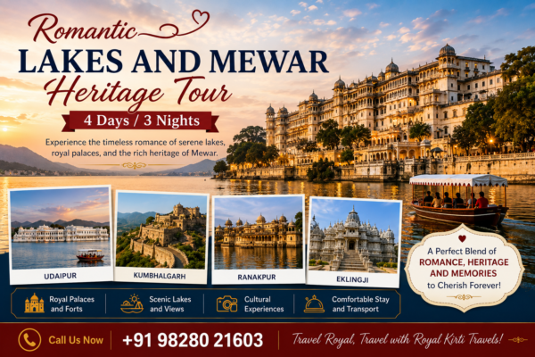 Udaipur Mewar Heritage Tour Package 4 Days 3 Nights